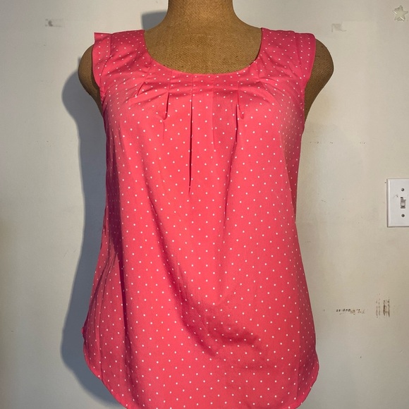 Candie’s pink tiny cap sleeves top/blouse size medium - Picture 2 of 6